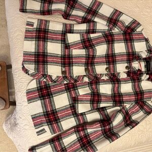 Talbots Plaid Jacket in Red, Black, and White